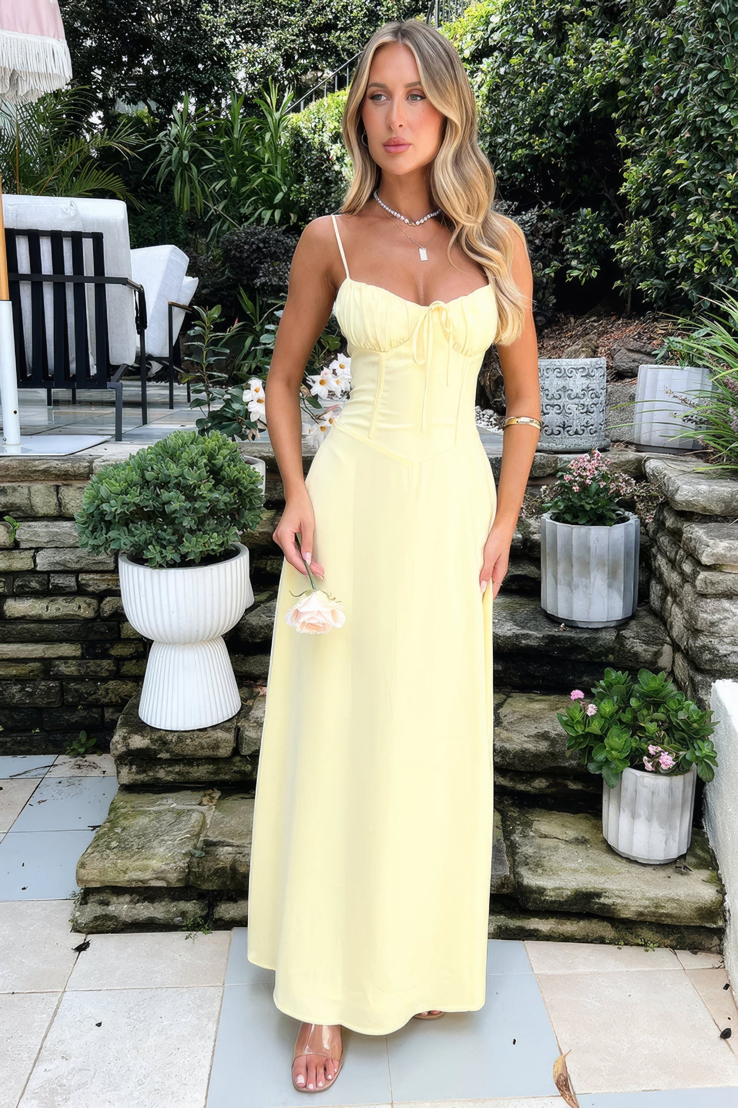 Damen Maxikleid Ärmellos