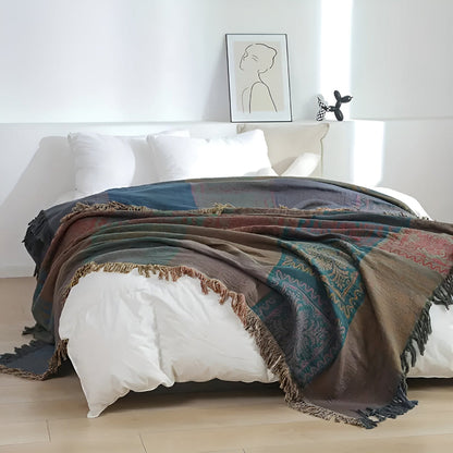 Mandala Wurfdecke Quasten Dekor