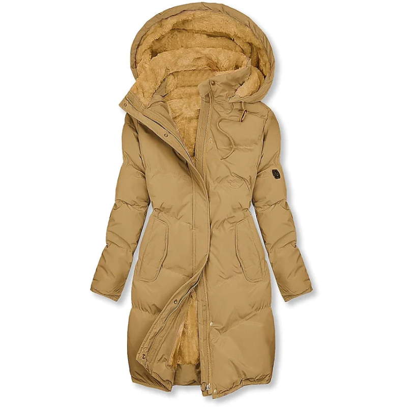 Norvielle Damen Winterjacke Gefüttert Kapuze