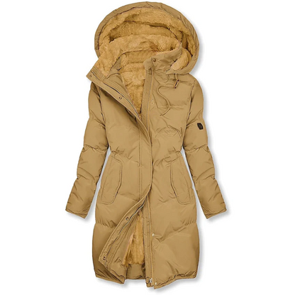 Norvielle Damen Winterjacke Gefüttert Kapuze