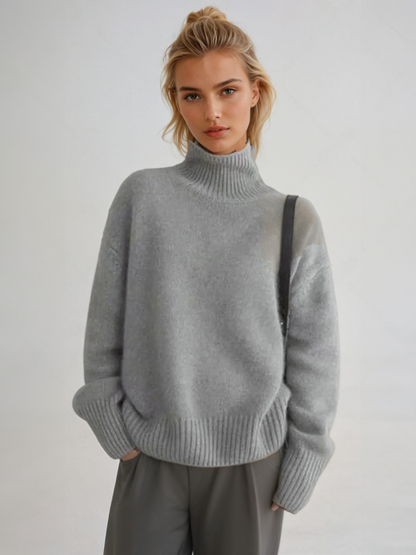 Damen Rollkragenpullover Normale Passform