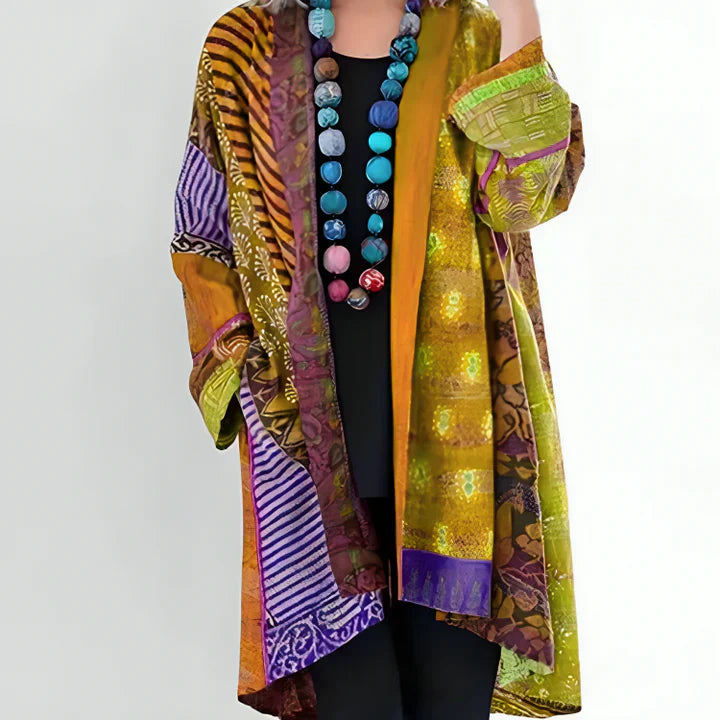 Damen Boho-Kimono mit Blumenmuster