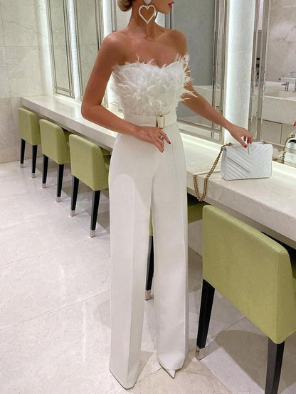Damen Overall mit Bandeau- Elegantes Design - Norvielle