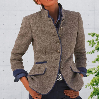 Norvielle Damen Blazer Tailliert