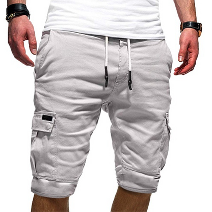 Herren Cargo Shorts Komfortbaumwolle Beige