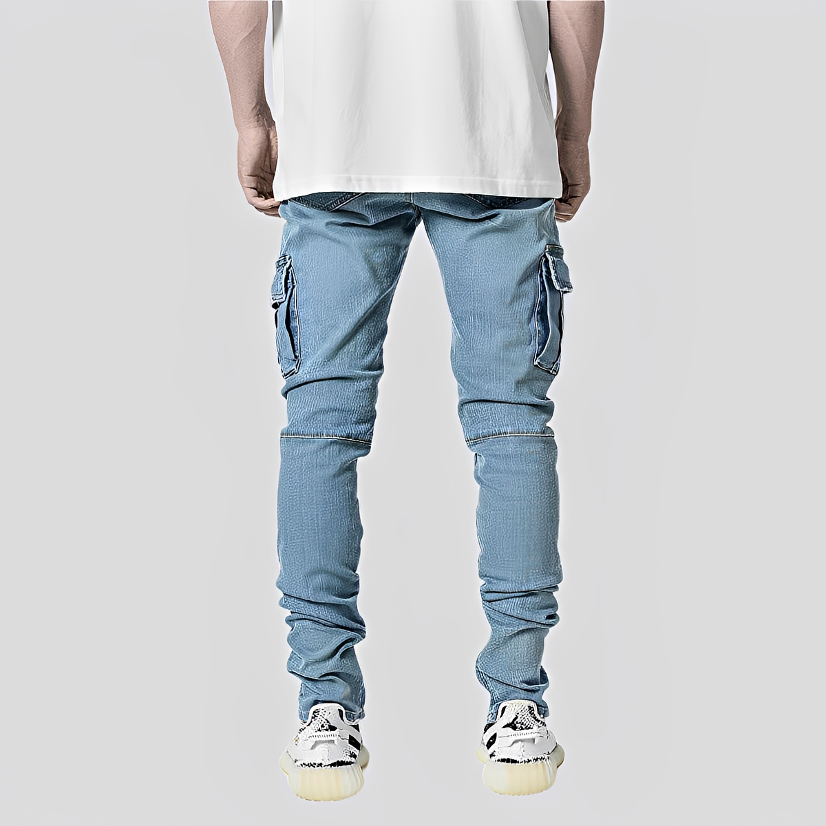 Herren Denim-Jeans Mehrertaschen