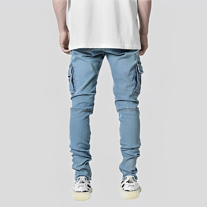 Herren Denim-Jeans Mehrertaschen