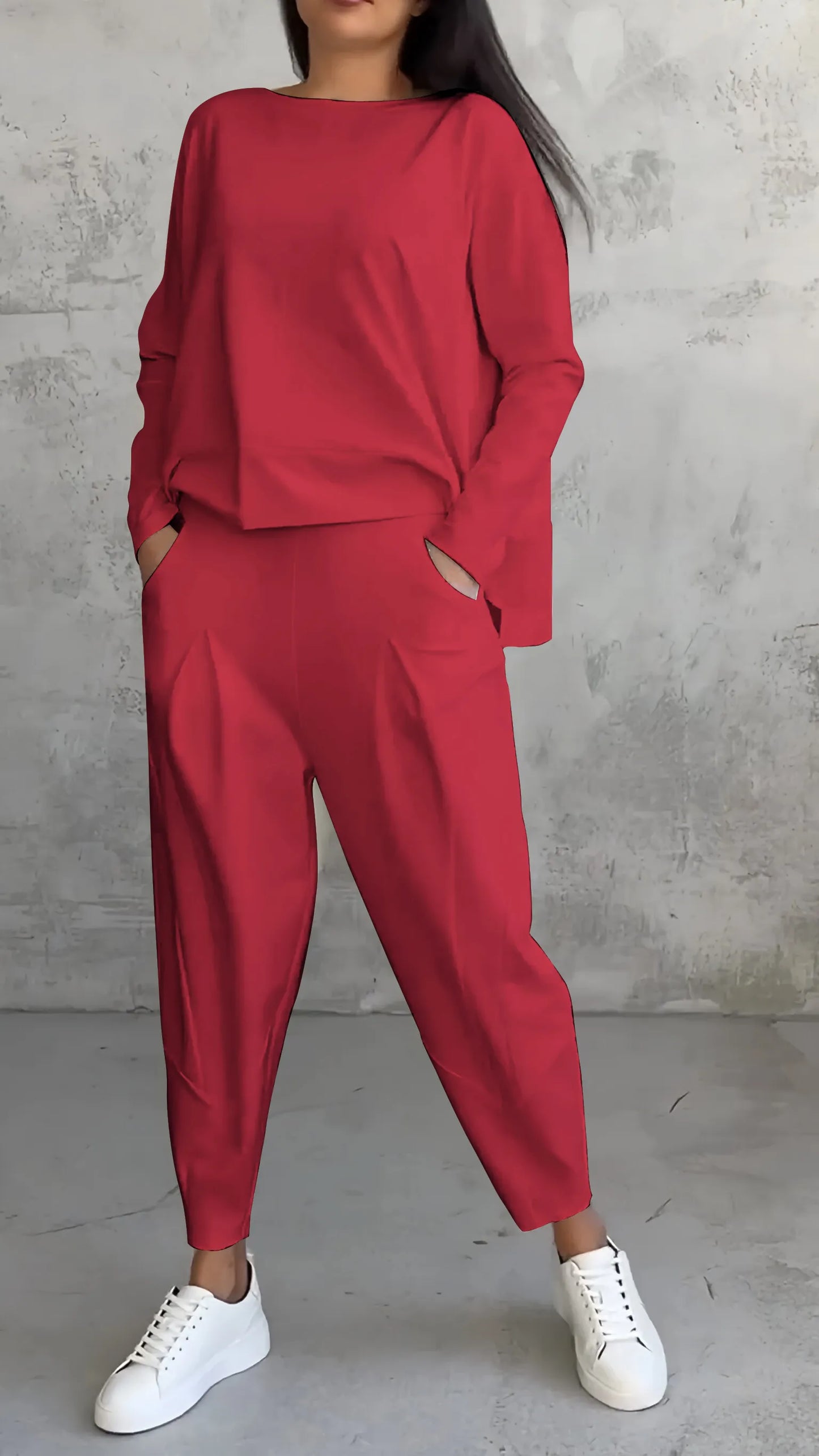 Damen Zweiteiliges Set Relaxed Fit Modell