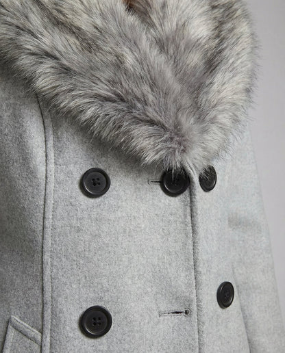 Damen Pelzmantel Elegantes Design