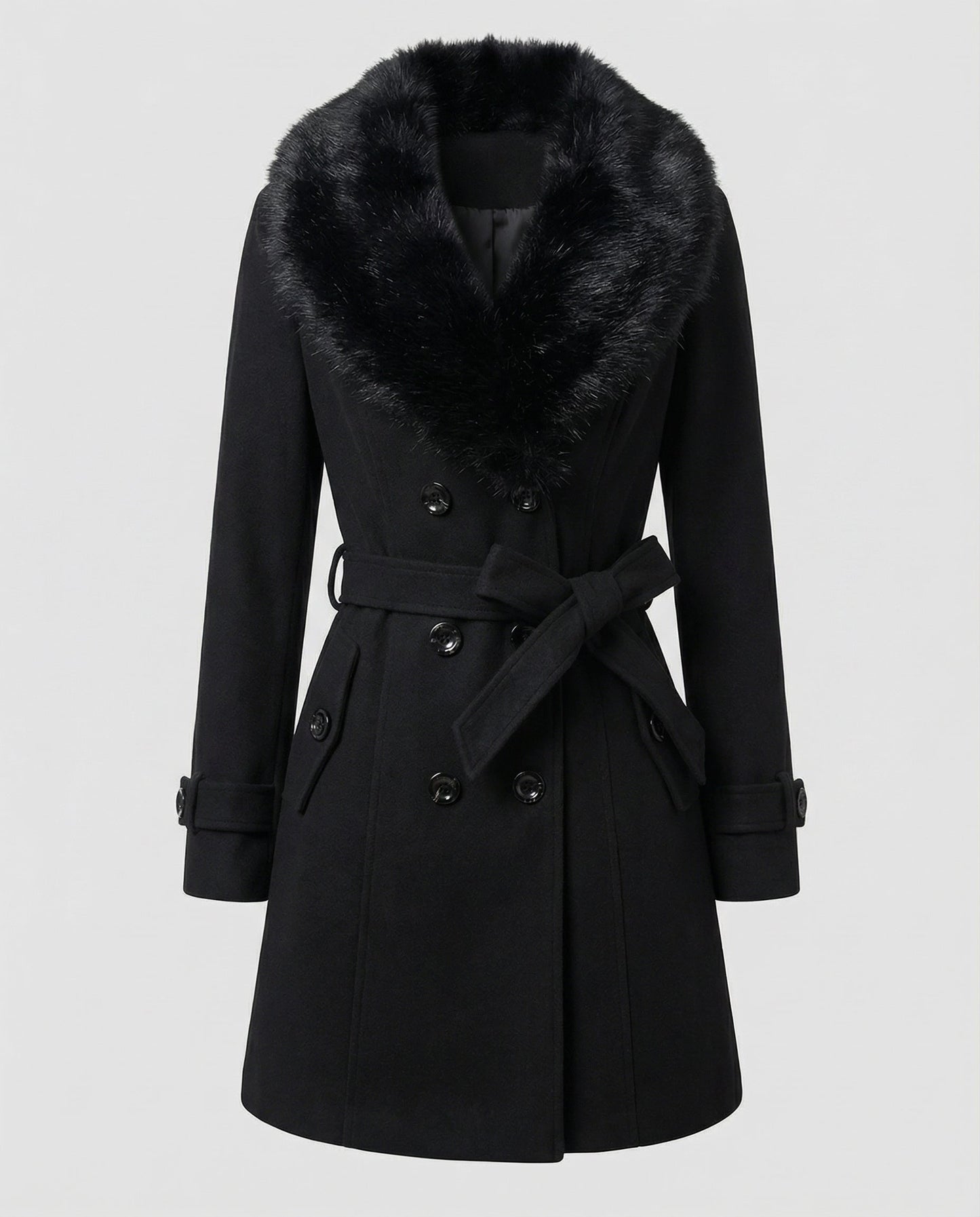 Damen Pelzmantel Elegantes Design