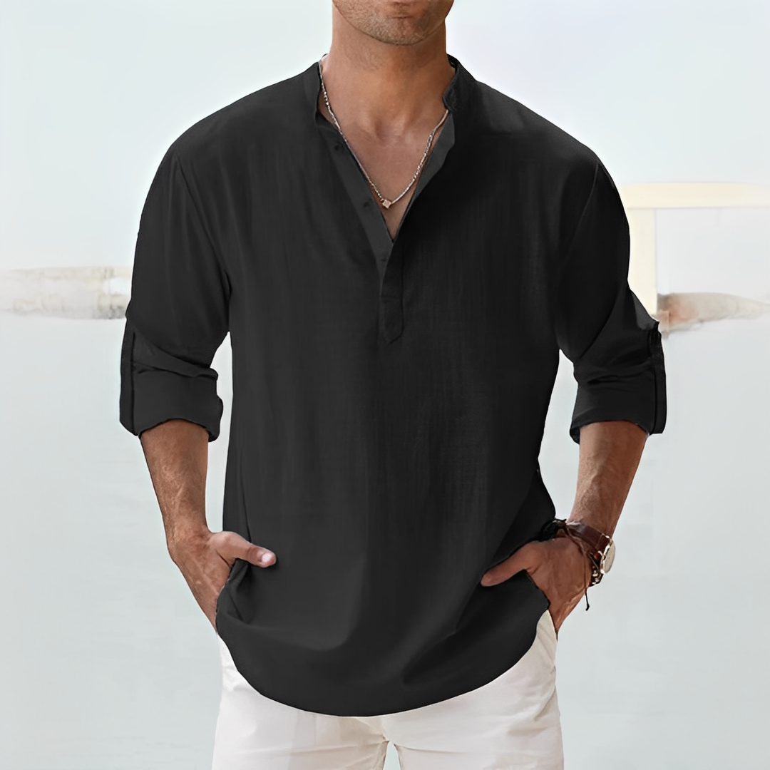 Herren T-Shirt Bequem Baumwolle Weiß