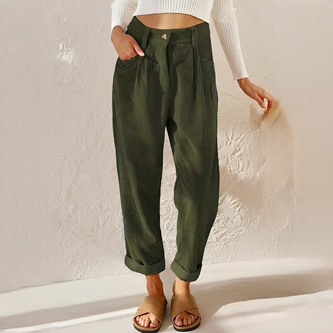 Damen Cordhose Trendig