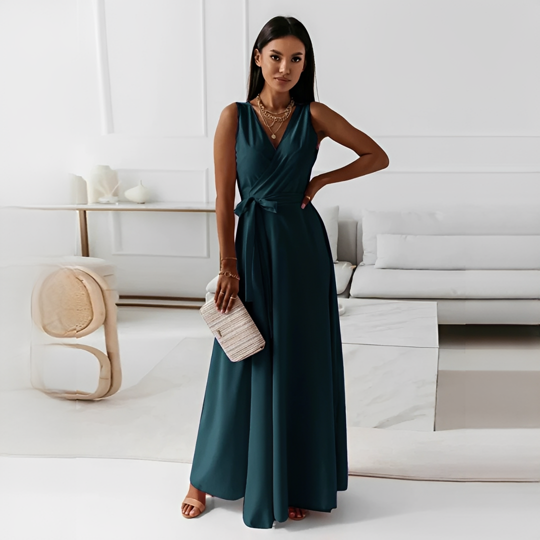 Quiana Damenkleid V-Ausschnitt Elegant