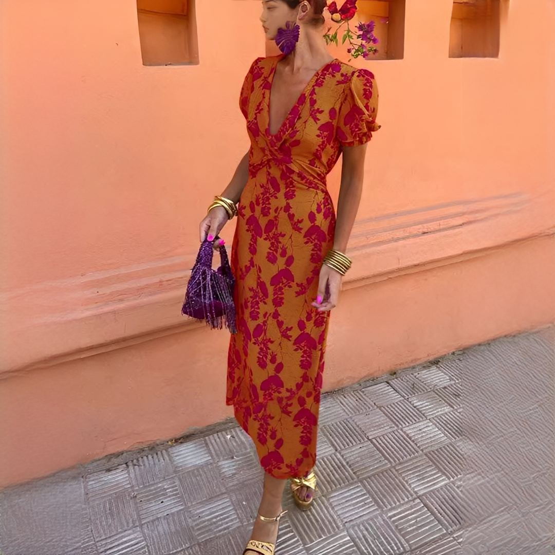 Rizza Damen Sommerkleid Elegantes Design