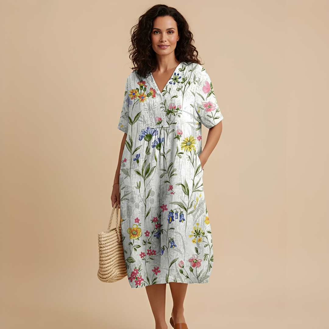 Venna Damen Sommerkleid Leicht Stilvoll
