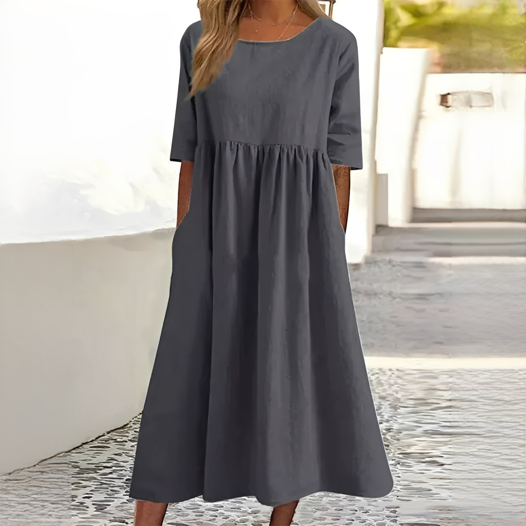 Ivanna Damen Sommerkleid Leichtes luftiges Design