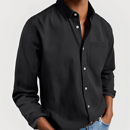 Gauvain Herren Langarmhemd Hochwertig Elegantes Design