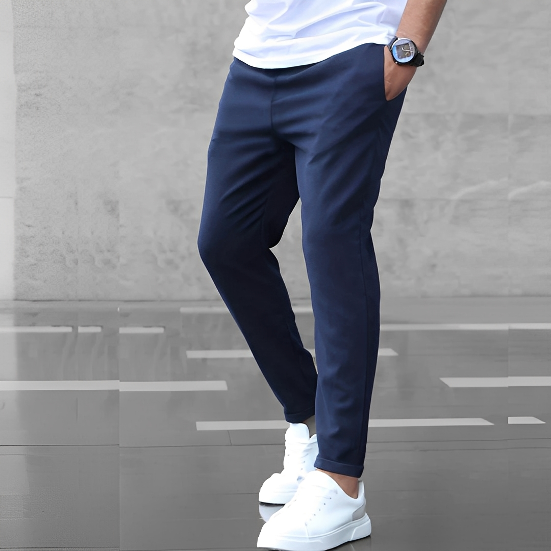 Herren Slim Fit Hose Bequem Schmal