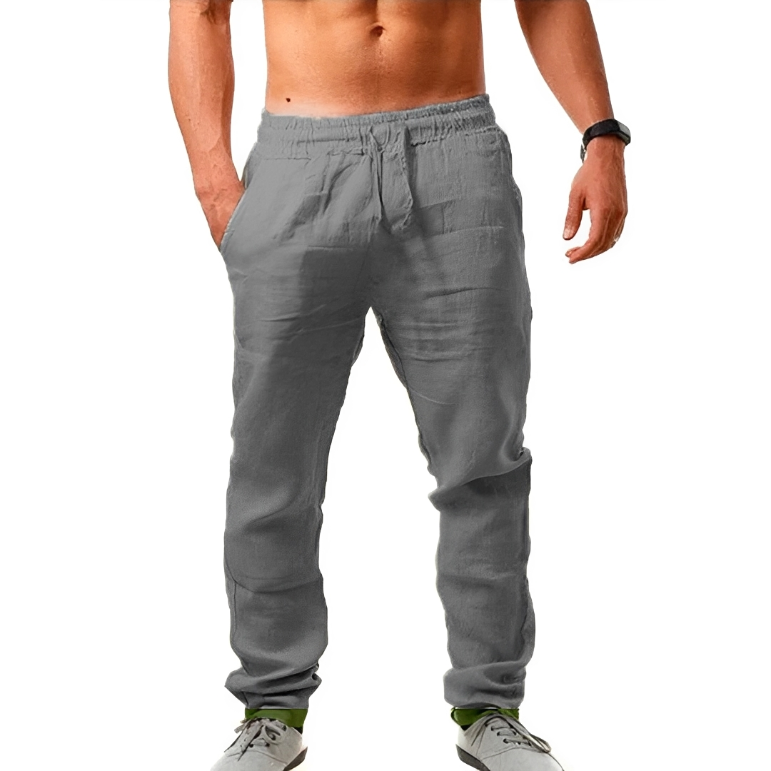 Herren Sommerhose Elegant Leicht Beige
