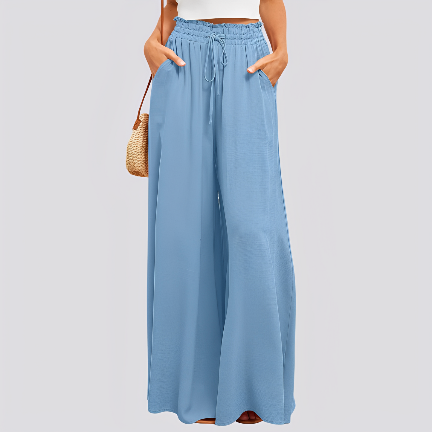 Damenhose Locker Sitzend Weites Bein