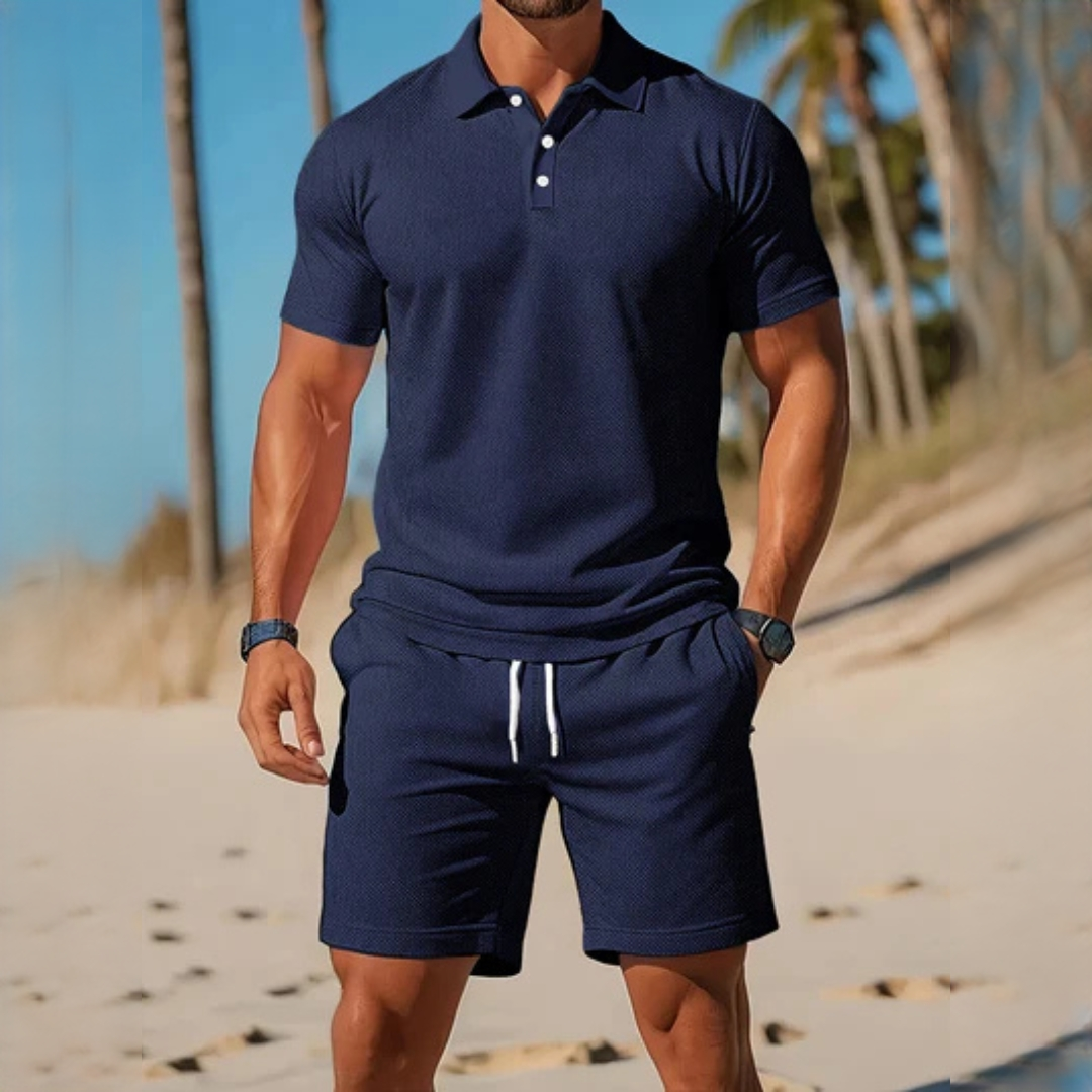 Männer Sommeroutfit Leicht Lässig Beige