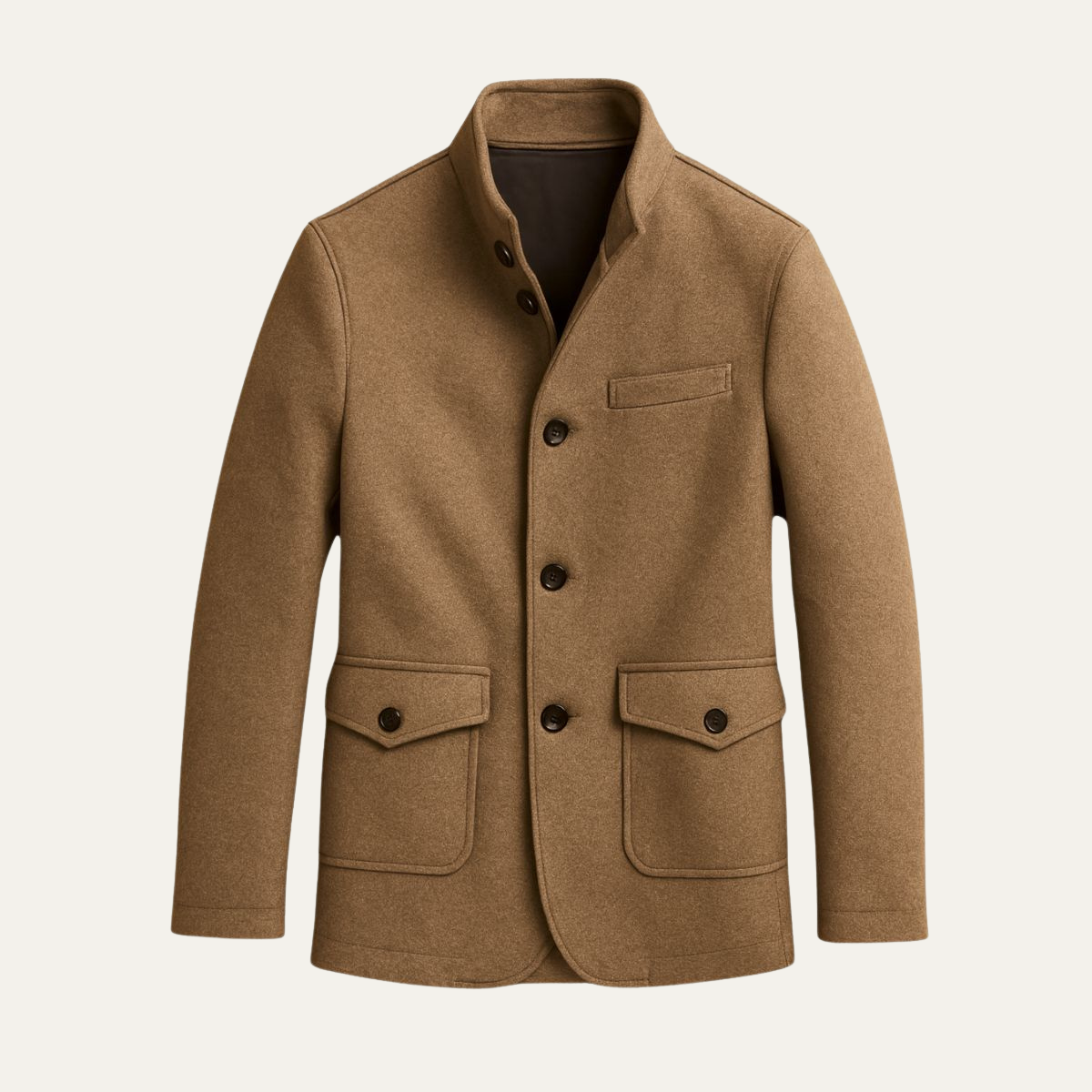Herren Wollmantel Eleganter Winterovercoat