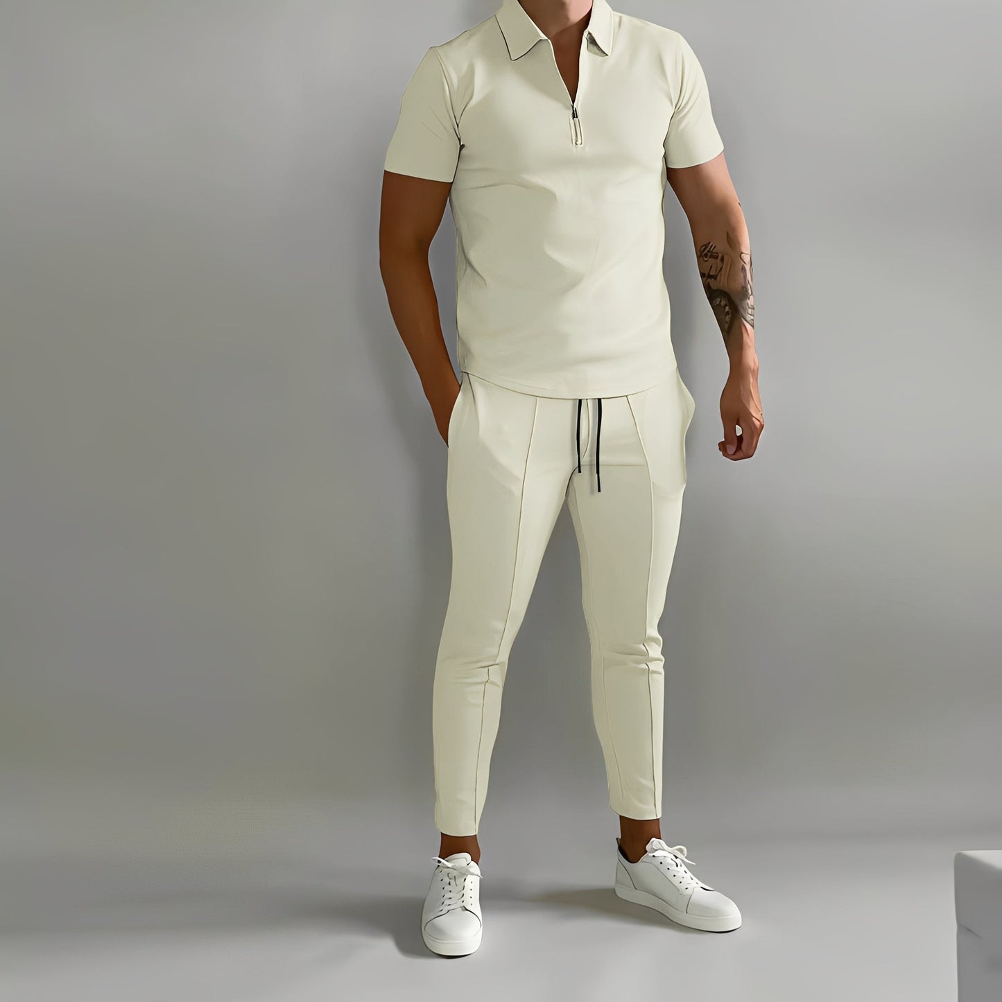 Herren Sommer Set Baumwolle Entspannt