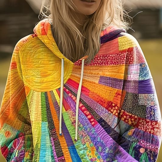 Anjannete Damen Bunter Kapuzenpullover - Norvielle