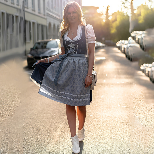 Damenkleid Elegantes Frauenkleid aus Seide Schwarz - Norvielle