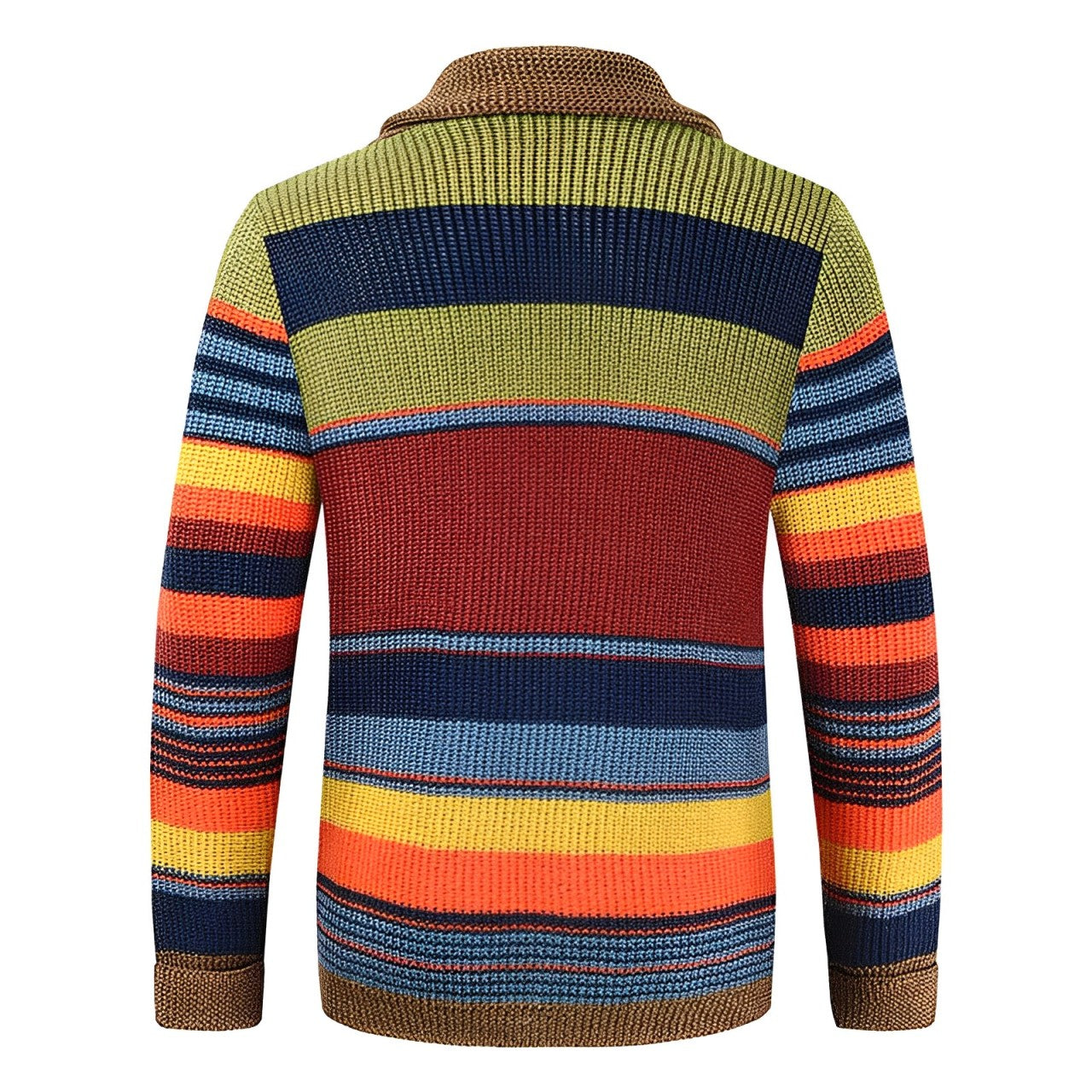 Herren Strickcardigan Retrobaumwolle Grau