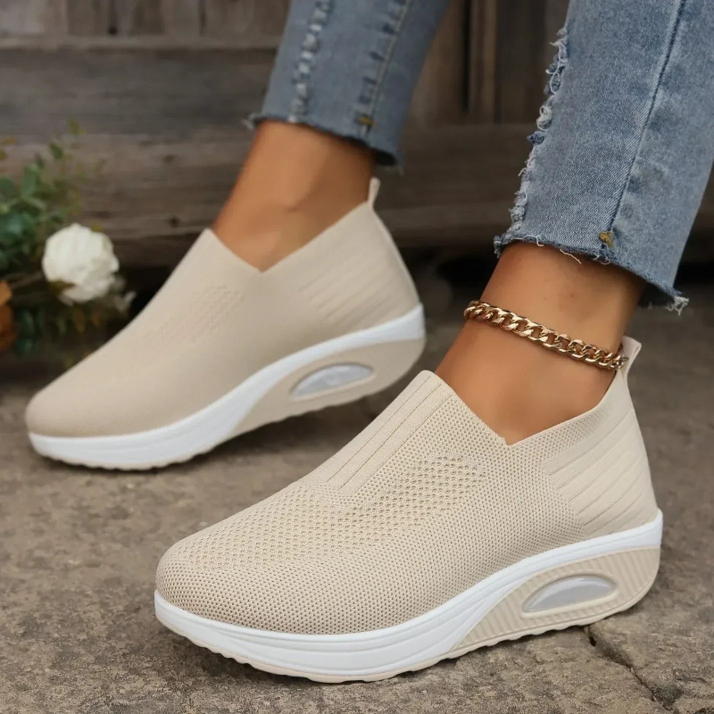 Damen Sneaker Bequem Modern