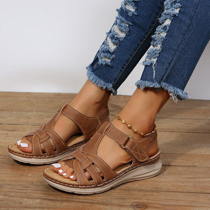 Norvielle Damen Orthopädische Sandalen Mit Plateau