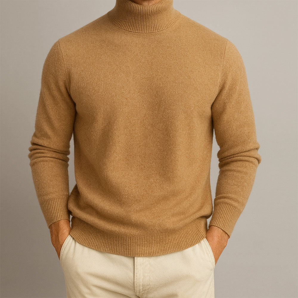 Cashmere Stehkragenpullover