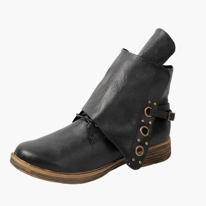 Norvielle Damen Stiefelette Rutschfest Mit Seitenreißverschluss - Norvielle