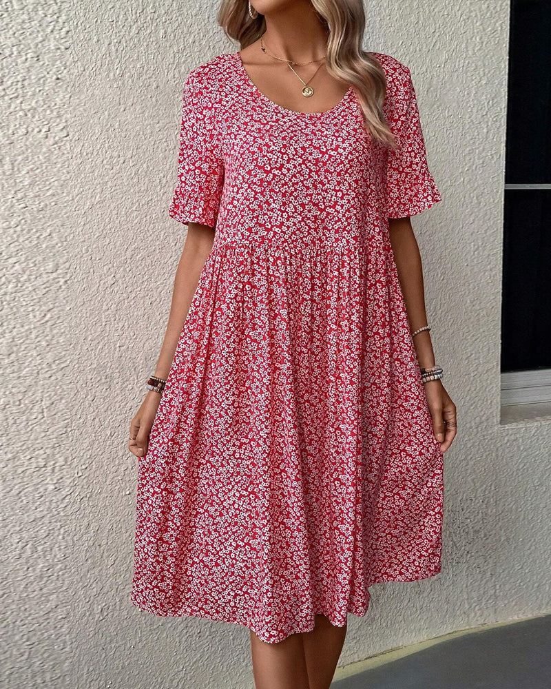Elegantes Damenkleid Florales Muster