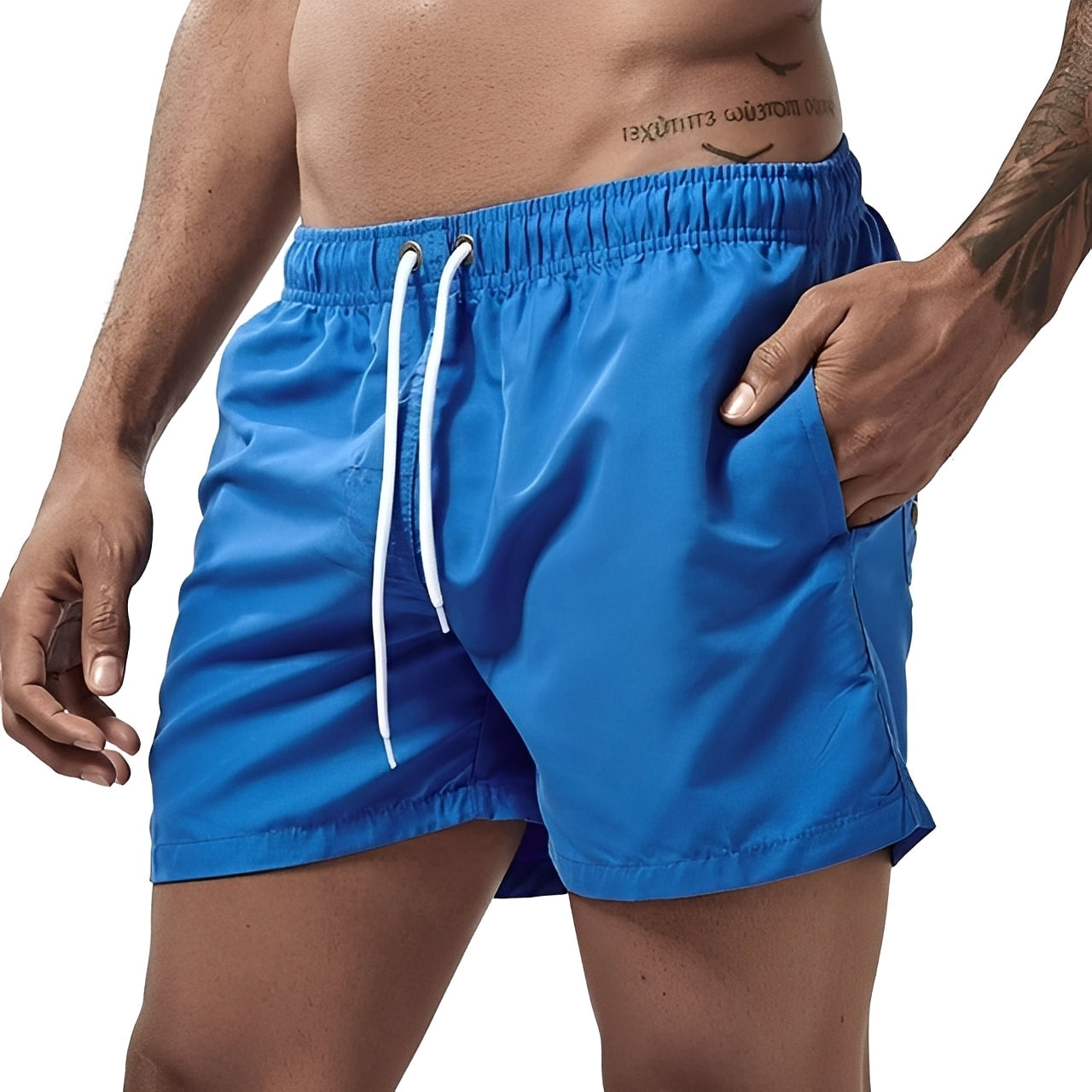 Herren Shorts Sommer Leicht Modisch Beige