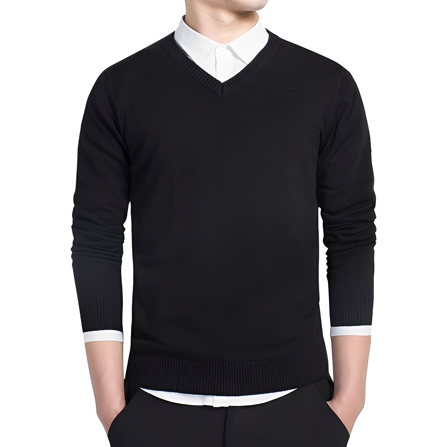 Herren V-Ausschnitt Pullover