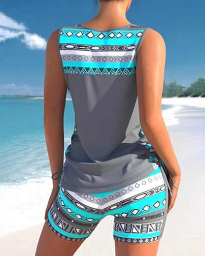 Norvielle Damen Tankini Set Bequem Strand - Norvielle