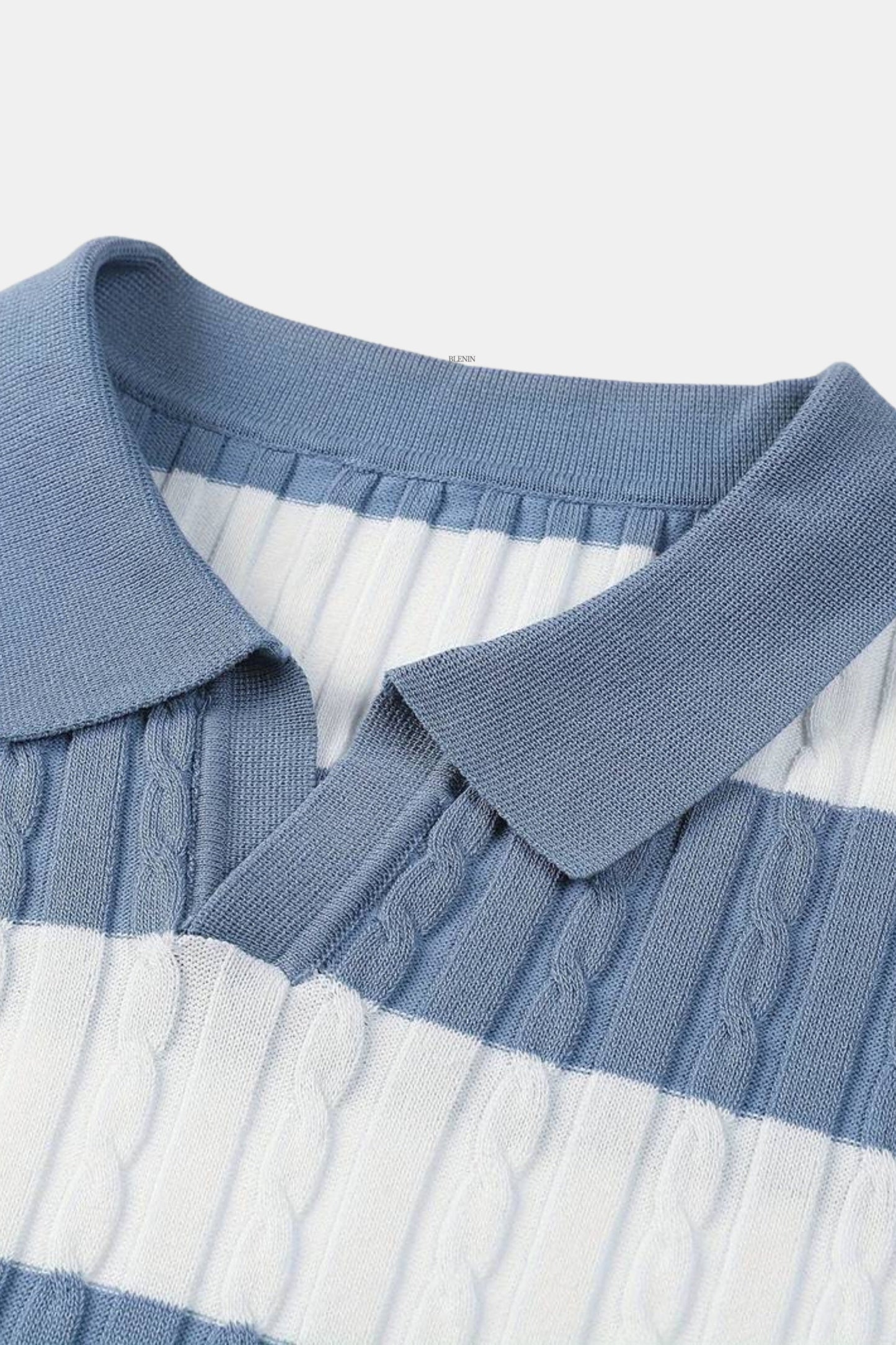 Herren Poloshirt Kurzärmelig Gestreift Sportlich Elegant