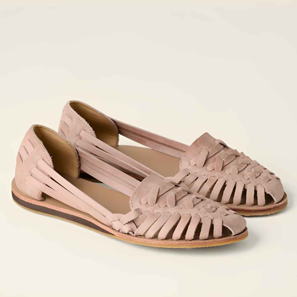 Gloria Damen Sandalen Leder Braun - Norvielle