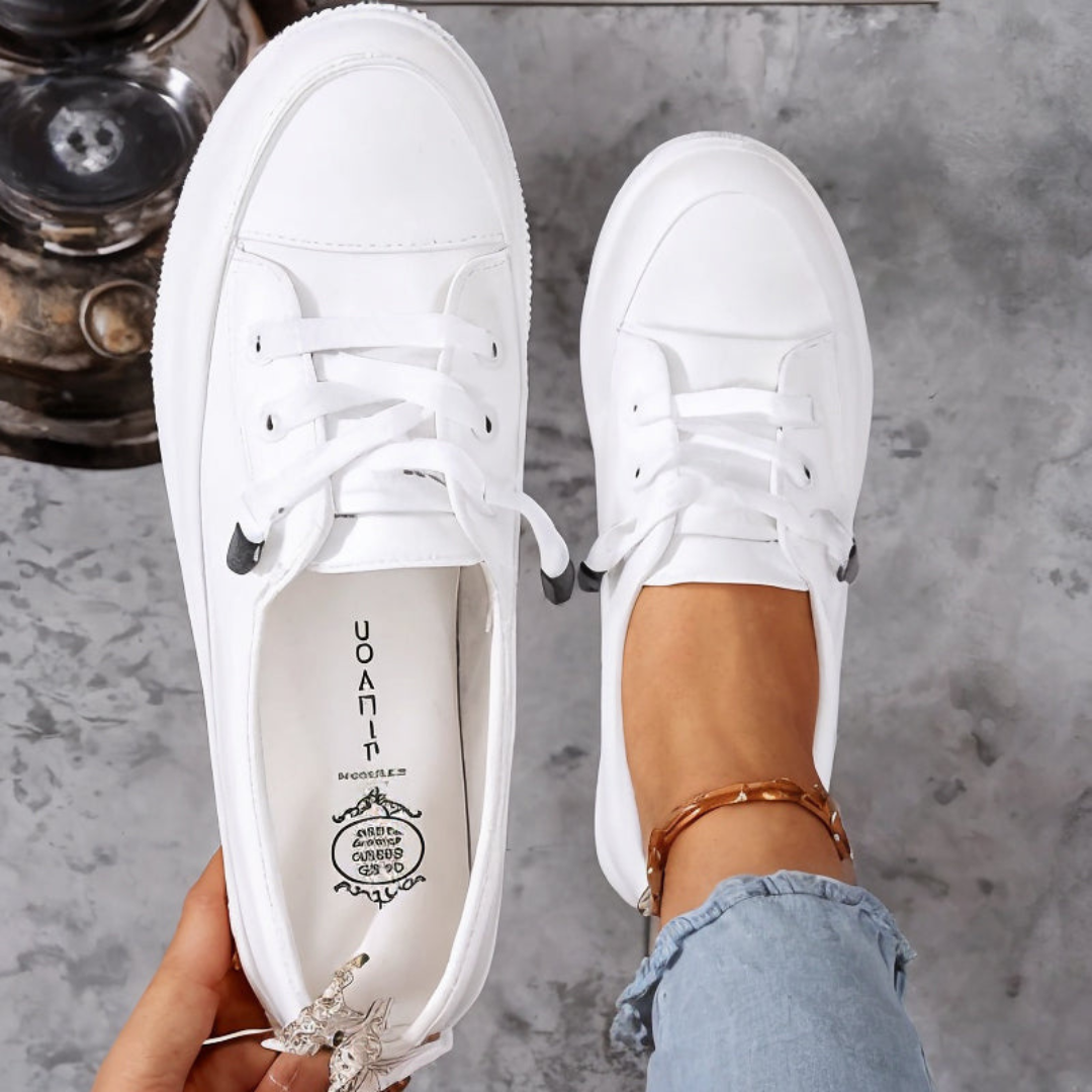 Damen Minimalistische Schnür Sneakers