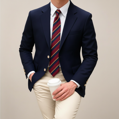 Herren Maßgeschneiderter Blazer Frühjahr Slim Fit