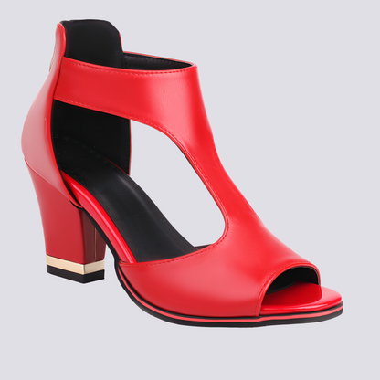 Damen Sandaletten Reißverschluss Elegantes Design