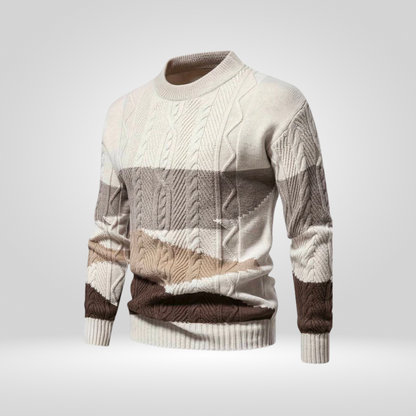 Herren Strickpullover Locker Freizeitpassform