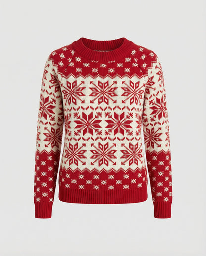 Damen Weihnachtsstrickpullover