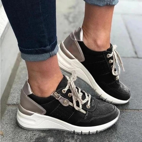 Damen Orthopädische Sneaker Komfortschuhe Unterstützung Dämpfung