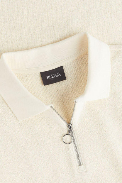 Moderne Herren Polo mit Reißverschluss