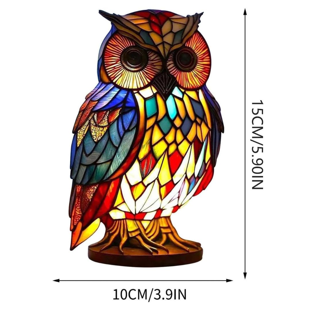 Handgefertigte Herzen-Lampe aus Glas mit warmem Licht Effekt