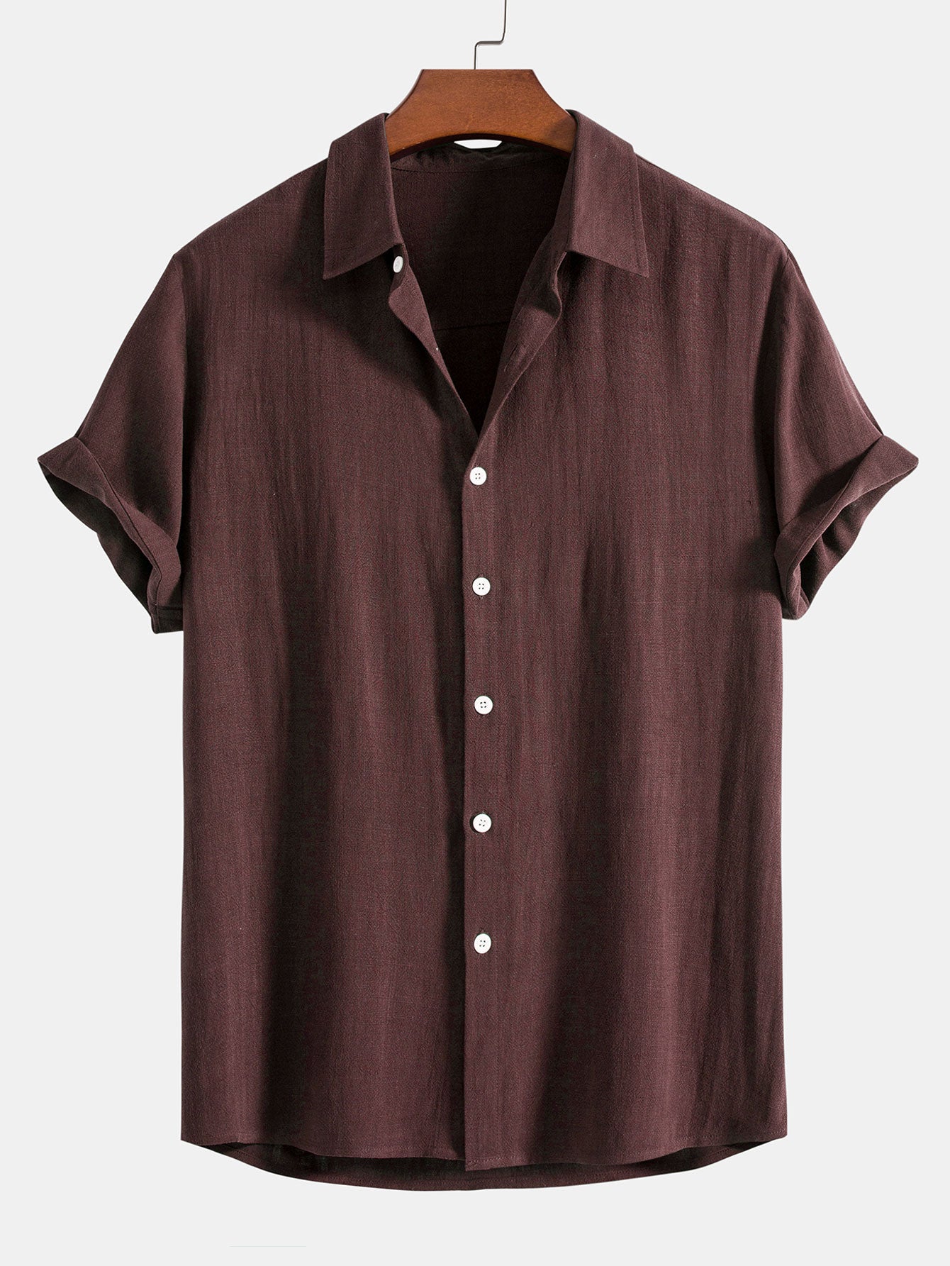 Herren Sommeranzug Slim Fit Baumwolle Beige