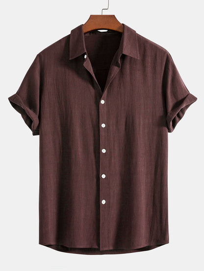 Herren Sommeranzug Slim Fit Baumwolle Beige